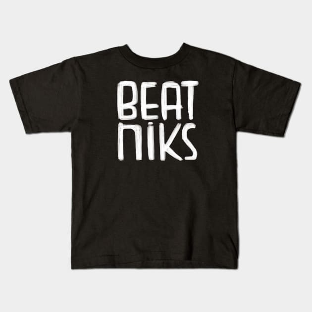 Beat Generation, Beatniks Kids T-Shirt by badlydrawnbabe